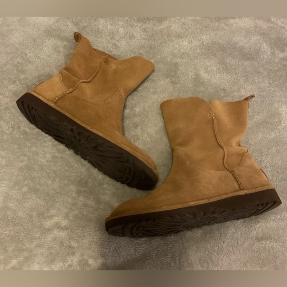 UGG Alida Suede Chestnut Slouch Unlined Boots